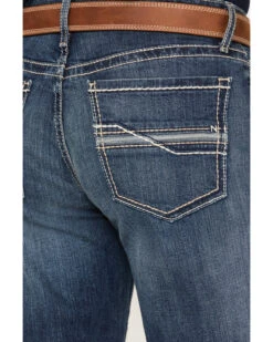 Cinch Men's Grant Medium Stonewash Relaxed Boot Performance Stretch Denim Jeans -Western Cowboy Supplies 2000380041 402 P4