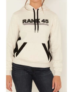 RANK 45 Women's Logo Embroidered Graphic Contrast Hoodie -Western Cowboy Supplies 2000380751 104 P3