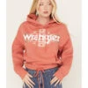 Wrangler Retro Women's Southwestern Print Logo Cropped Long Sleeve Hoodie -Western Cowboy Supplies 2000382594 600 P1
