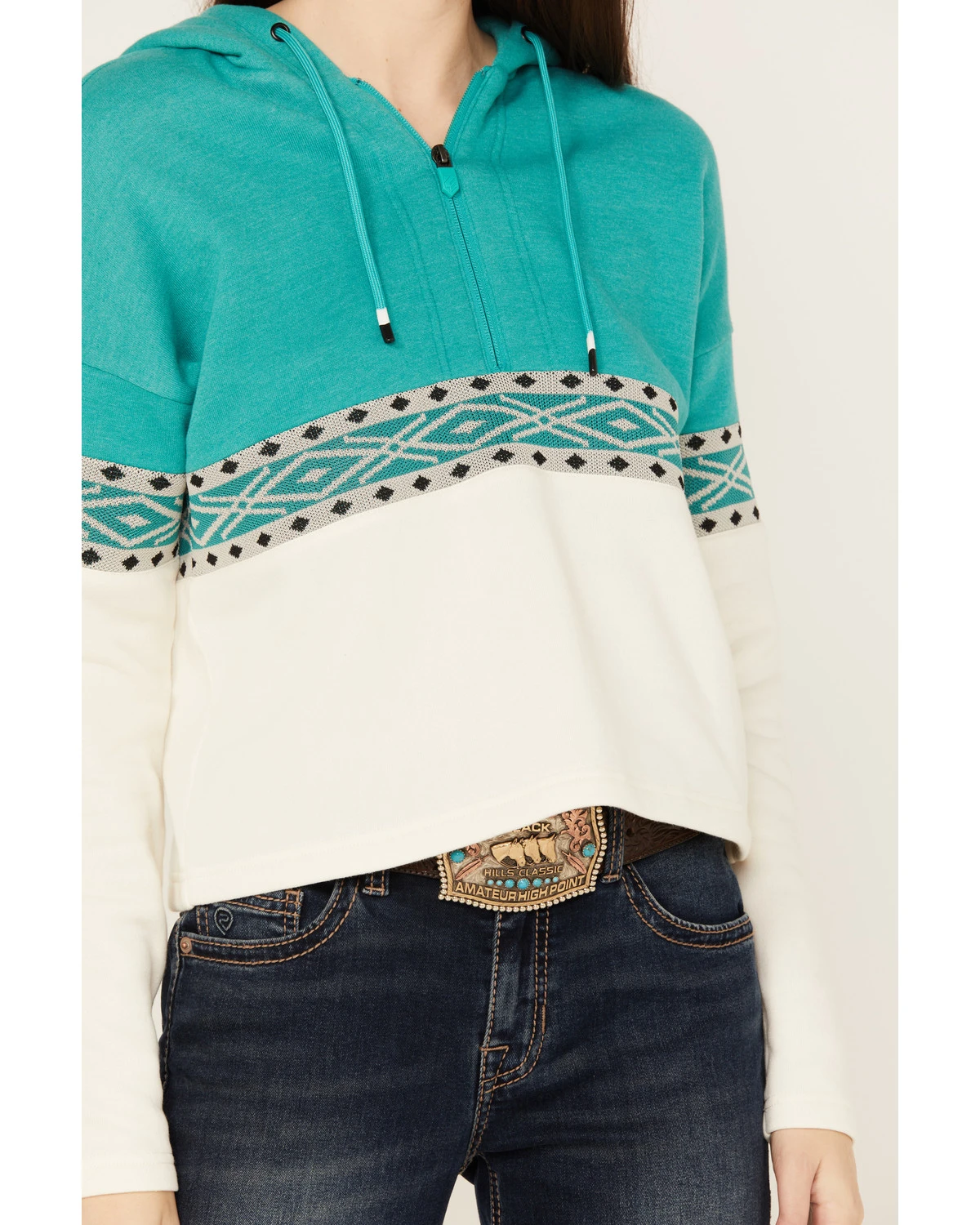 RANK 45 Women's Half Zip Hooded Pullover 5 RANK 45 Women's Half Zip Hooded Pullover - Image 3