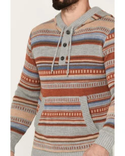 Pendleton Men's Medallion Striped Hooded Pullover -Western Cowboy Supplies 2000383573 020 P3