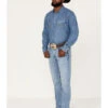 Rock 47 By Wrangler Men's Crazy Ivan Light / Medium Wash Slim Straight Stretch Denim Jeans 2 Rock 47 By Wrangler Men's Crazy Ivan Light / Medium Wash Slim Straight Stretch Denim Jeans -Western Cowboy Supplies 2000384277 400 P1