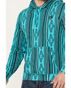 Rock & Roll Denim Men's Southwestern Print Hooded Sweatshirt 8 Rock & Roll Denim Men's Southwestern Print Hooded Sweatshirt -Western Cowboy Supplies 2000385203 440 P3