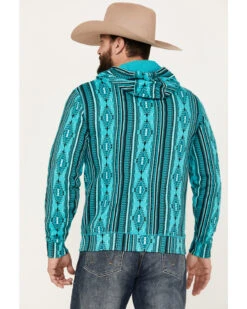 Rock & Roll Denim Men's Southwestern Print Hooded Sweatshirt 9 Rock & Roll Denim Men's Southwestern Print Hooded Sweatshirt -Western Cowboy Supplies 2000385203 440 P4