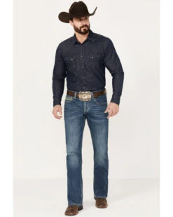 Rock & Roll Denim Men's Pistol Medium Vintage Wash Bootcut Reflex Denim Jeans 8 Rock & Roll Denim Men's Pistol Medium Vintage Wash Bootcut Reflex Denim Jeans -Western Cowboy Supplies 2000386203 414 P3