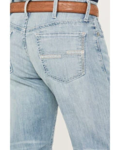 Cinch Men's White Label Light Wash Relaxed Straight Stretch Performance Denim Jeans -Western Cowboy Supplies 2000386397 402 P4