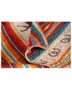 Carsten Home Western Stripe Quilt Set - Queen -Western Cowboy Supplies 2000394039 900 P3