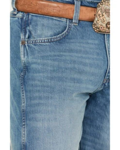 Wrangler Retro Men's Buffalo Pass Light Wash Slim Straight Stretch Jeans -Western Cowboy Supplies 2000394537 412 P2