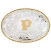 Montana Silversmiths Initial "P" Buckle -Western Cowboy Supplies 290418 03 P1