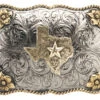 AndWest Men's Two-Tone Texas Star Belt Buckle -Western Cowboy Supplies 290B11 SA P1