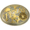 Montana Silversmiths Men's Two-Tone Texas State Heritage Attitude Belt Buckle